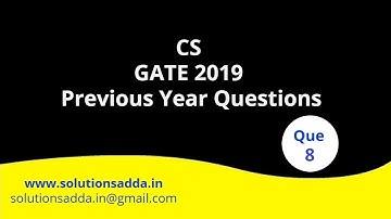 GATE 2019 | GENERAL ENGLISH | SOLUTIONS ADDA | CS TEST SERIES | PYQS | EXPLAINED BY POOJA