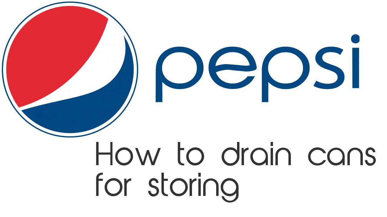 How to drain soda cans for Collecting: Pepsi
