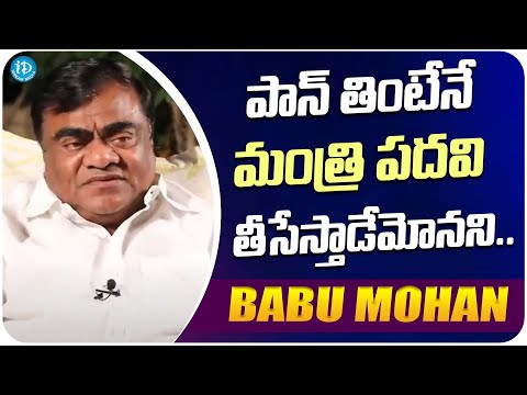 Babu Mohan shares a funny incident with Chandrababu Naidu | Babu Mohan Latset Interview | iDream - IDREAMMOVIES