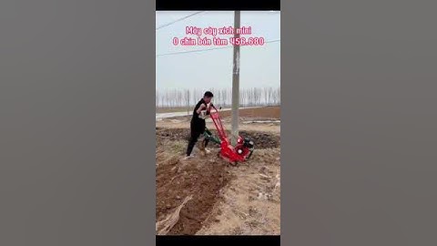 Máy Cày Xích Mini Động Cơ Xăng/Dầu Máy Xới Đất Máy Vun Luống Đa Năng