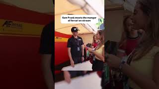 I met the manger of ferrari on stream #samxfrank #fyp #race #ferrari #gt 