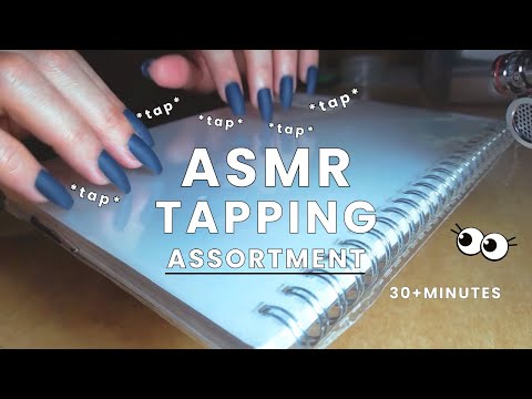 ASMR INTENSE TINGLY TAPPING ONLY - TRIGGERS For Sleep, Relaxation, Background Noise (No Talking)