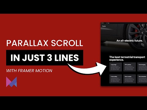 Parallax scrolling in