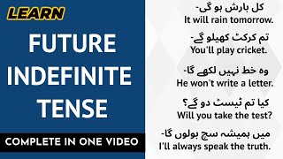 Future Indefinite Tense |Simple Future Tense | Tenses in English Grammar with Examples in Urdu/Hindi