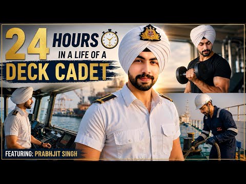 24 Hours as a Deck Cadet on Ship 🛳️ | Real Life at Sea 