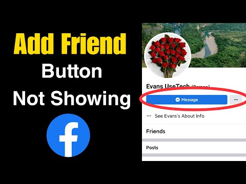 How to Fix Add Friend Button Not Showing in Facebook Account | Facebook Add Friend Option Missing