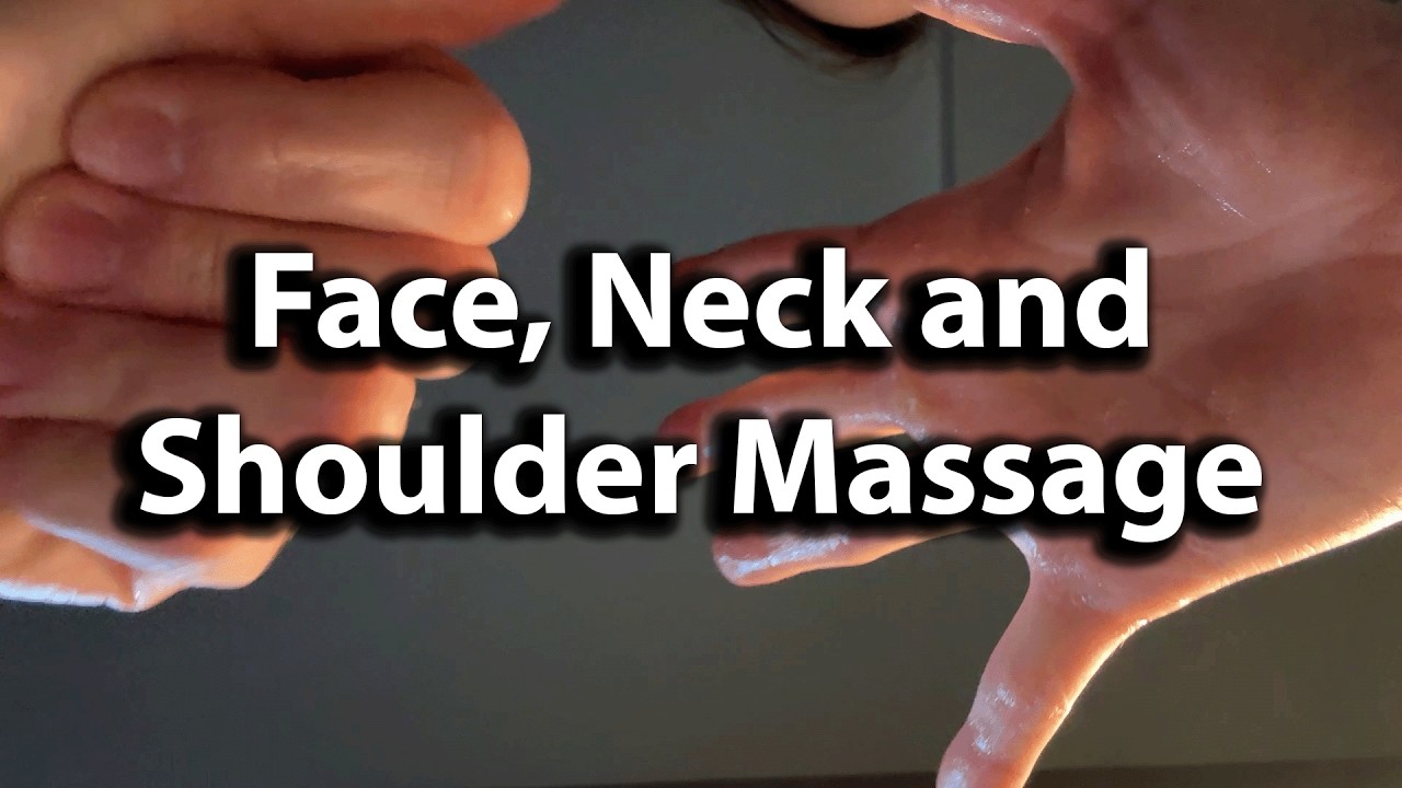 ASMR POV Face, Neck and Shoulder Massage With Dry Hands and Lotion