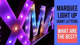 Marquee Lights | What are the best Giant Marquee Light up LED Letters