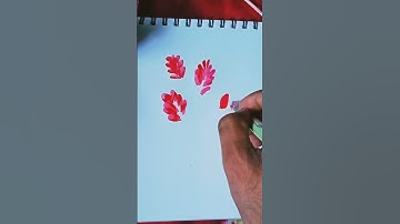 easy Acrylic painting for Beginners |How to paint Flowers || painting Tutorials #Satisfying
