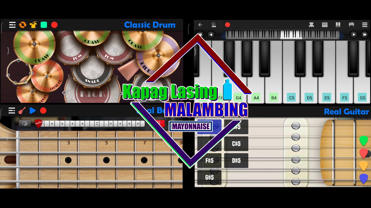 Kapag Lasing Malambing (Mayonnaise) Classic Drum, Real Guitar, Real