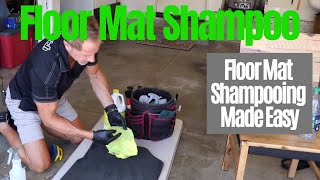 Auto Floor Mats: shampoo car floor mats easily