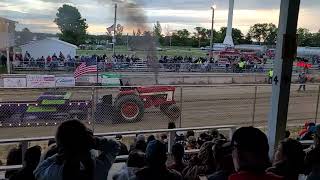 Howard Lake, MN - Truck Pull - 2021 - #36 - Tractor (International)