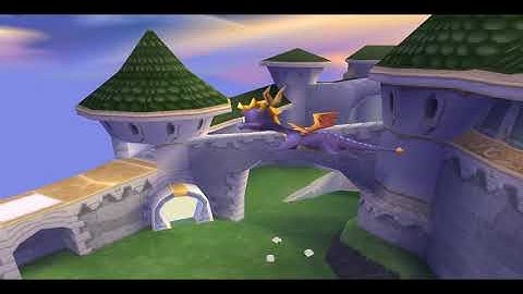 Gliding from high tower in Autumn Plains - Spyro in unusual places