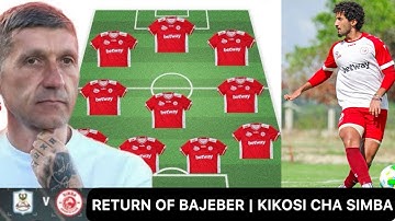 #live KIKOSI CHA SIMBA VS JKT | BAJABER ARUDI NA KASI YA AJABU | PANTEV APANGA KIKOSI CHA ROHO MBAYA