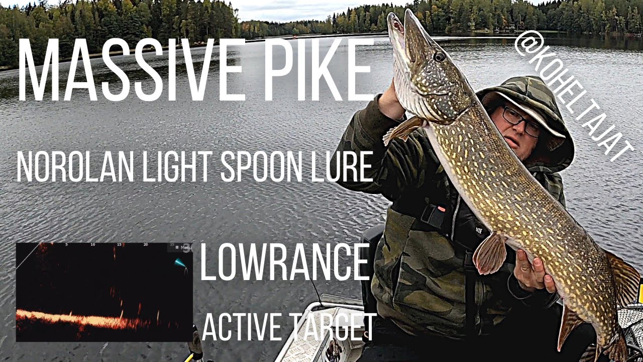 Norolan Light Spoon fishing lure, Lowrance Active Target