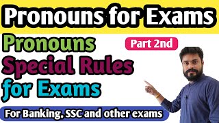 Day#10th Pronouns for SSC, Banking and other Exams/ Pronouns in detail for Exams//Pronouns in detail