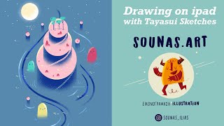 :::Drawing on ipad with Tayasui Sketches #46:::