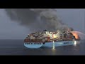 Пожар на контейнеровозе Maersk Honam.