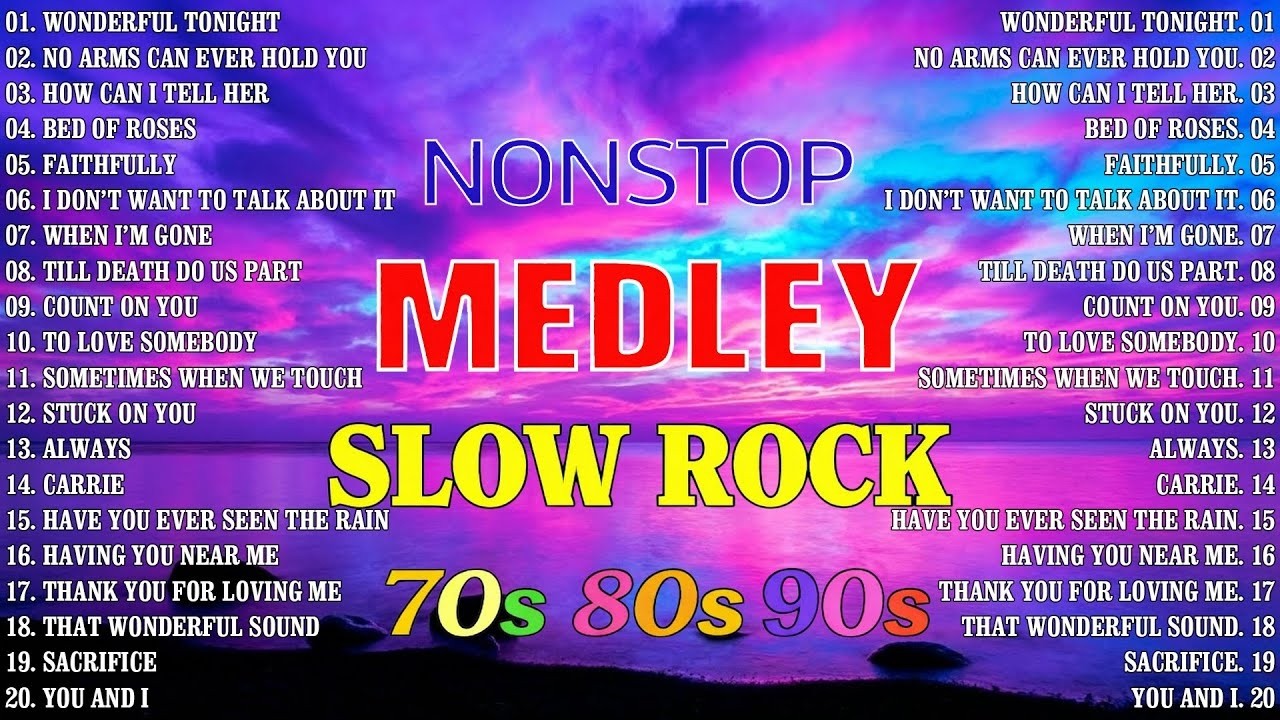 Slow rock love songs collection 70s 80s 90s 🎶 nonstop slow rock pinoy medley 🎵 best luamang tugtugin