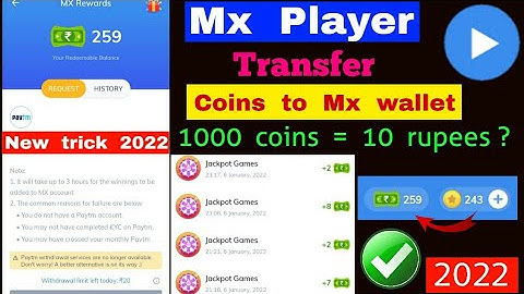 Mx player Coins Mx wallet me transfer kaise kare || New trick 2022