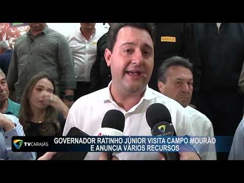 Governador Ratinho Júnior visita Campo Mourão e anuncia vários recursos