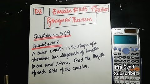 Mathematics Book 2 (D2) |  New syllabus | 7th Edition | Exercise # 10 B | Q # 8 & 9 | in Urdu\Hindi