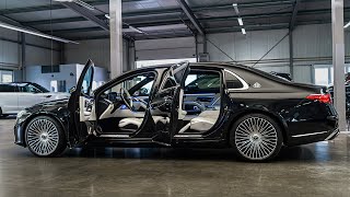 PART 1 OR 2 ? NEW Mercedes Maybach S680 in Black & Beige – Luxury Sedan – Interior, Exterior