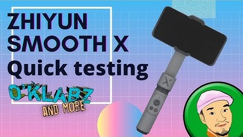 ZHIYUN SMOOTH X 2 axis  phone gimbal short testing video