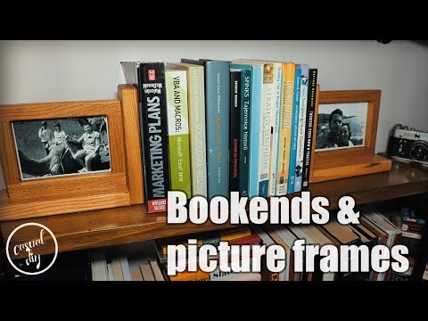 DIY bookends and picture frames in one - step by step build