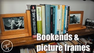 DIY bookends and picture frames in one - step by step build