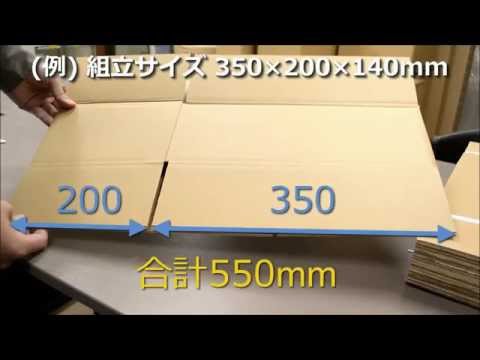 「ダンボール箱をたたんだ状態でのサイズ計算方法」 ダンボール包装資材店In The Box＠足立区