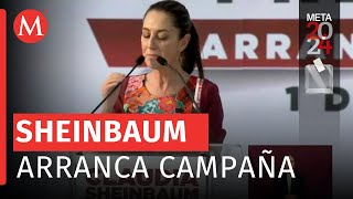 Claudia Sheinbaum arranca campaña a la Presidencia de la República en la CdMx