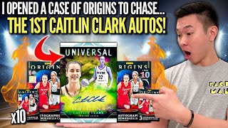 I opened a CASE of the new 2024 WNBA Origins Basketball chasing the 1st Caitlin Clark autographs! 😱🔥