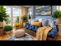 Farmhouse Blue &amp; Yellow Decor Ideas for Spring, Rustic Home Transformation on a Budget