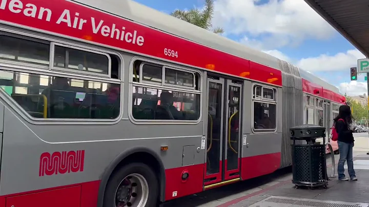 Muni 2016 XDE60 6594 On 8AX Bayshore “A” Express (Outbound to Geneva + Schwerin)