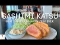 How To Make Salmon Sashimi Katsu - This Is The Best Tasting Salmon Dish!