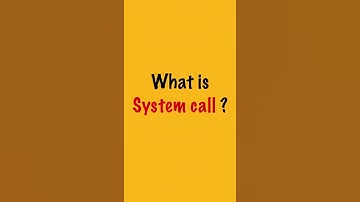 what is system call in operating system? #shorts #linux #kernel #bydubebox