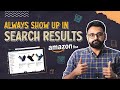 Make Products Visible in Search Filters on Amazon | Listing Quality Dashboard