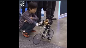 Robot Riding A Bicycle Like Boss