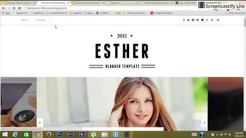 Elegance Blogger Template Navigation Menu Setup