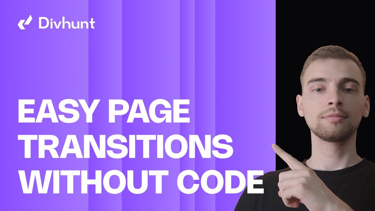 Page Transitions Without Code | Divhunt Tutorial - YouTube