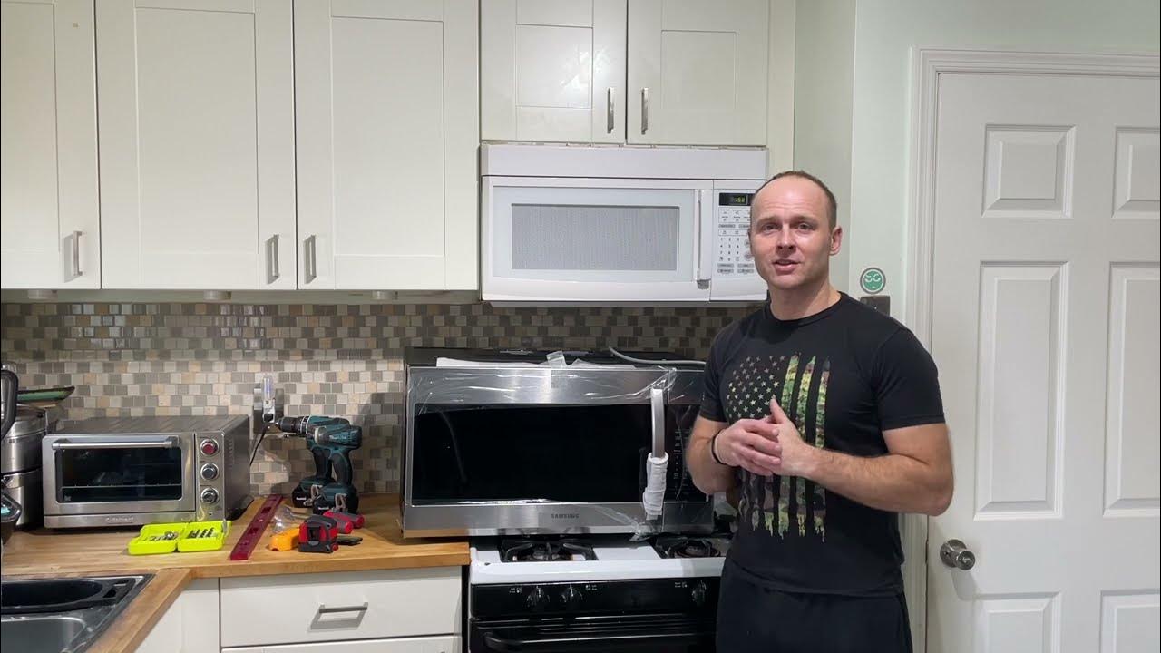 How To REMOVE an Over the Range Microwave quick and easy.. YouTube