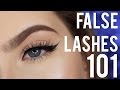 FALSE LASHES 101 | HOW TO APPLY FAKE EYELASHES