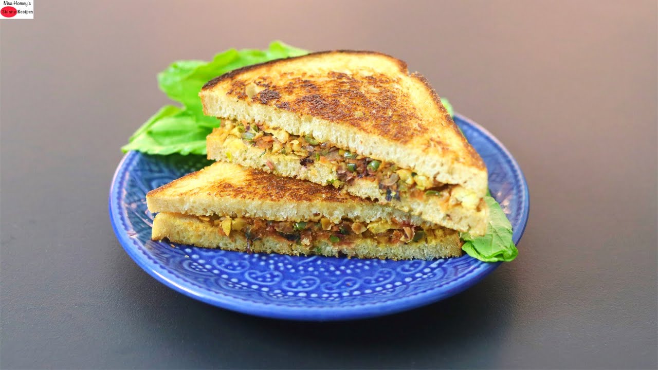 High Protein Veg Sandwich For Weight Loss Healthy Vegetable Sandwich