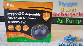 The Best Rechargeable Aquarium Air Pump Hygger HG337