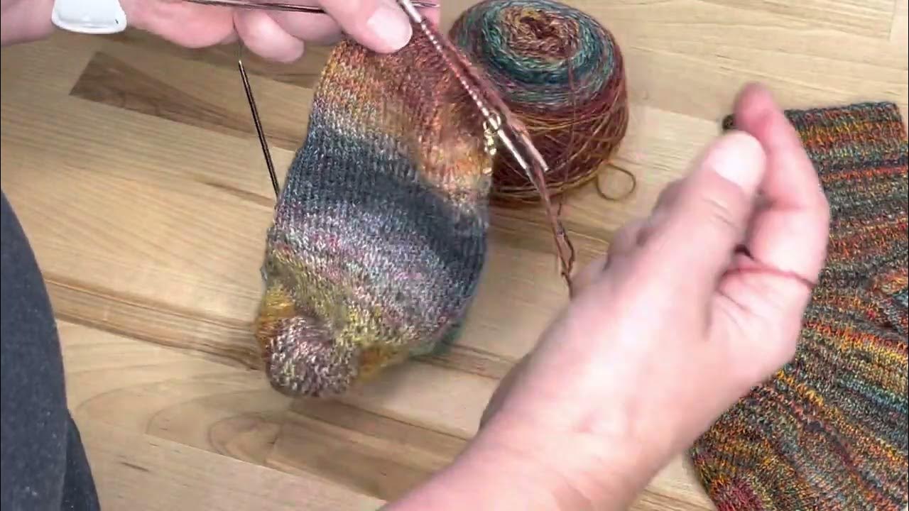 Knitting Socks With Your Handspun Shaping the Toe and Grafting With