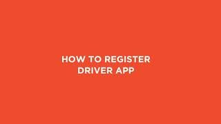 Driver - How to register  as a Diffride driver