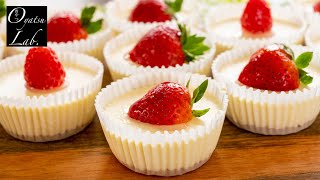 ミニチーズケーキの作り方 混ぜて冷やすだけ！/ Easy Mini Cheesecakes Recipe | Oyatsu Lab.