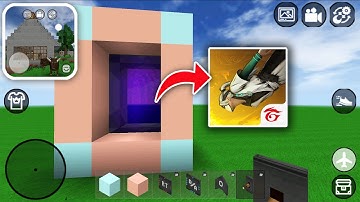 How to Make PORTAL to FREE FIRE in MINI BLOCK CRAFT 3D