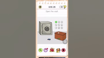 Brain Test All Star Level 235 Answer | Open the vault